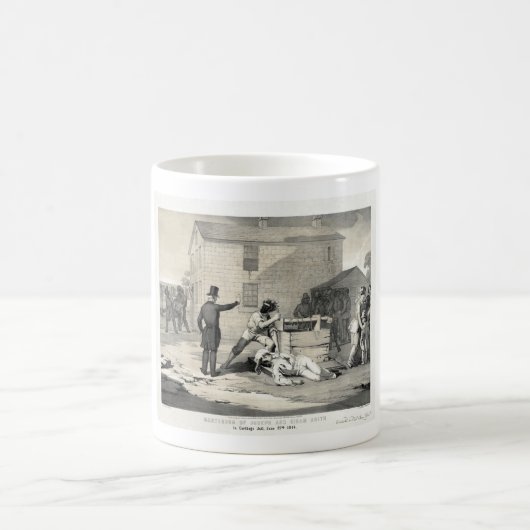 Mug Martyre de Joseph et de Hiram Smith en prison de (Centre)