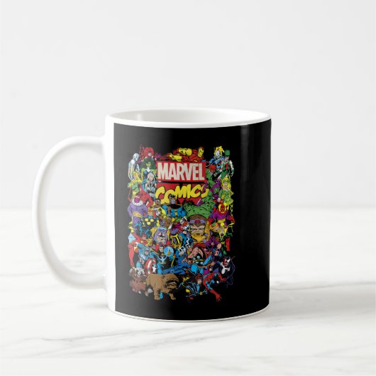 Mug Marvel Comics Heroes Group Shot Graphic T-Shirt (Gauche)