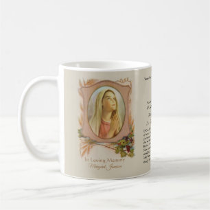 Mug Mary commémorative funèbre catholique religieuse