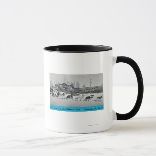 Mug Mary Hansen et Sibériens avec avion (Droite)