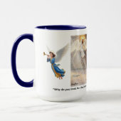 Mug Mary visits the empty tomb an sees an Angel. (Gauche)