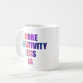 Mug Más creatividad y menos inteligencia artificial (Devant gauche)
