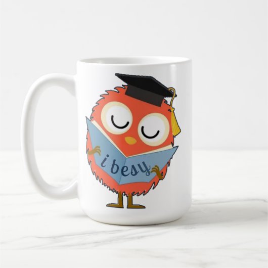 Mug Mascotte Chouette Fluffy Mignonne (Gauche)