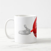 Mug Mascotte de boule de cricket (Gauche)