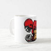 Mug Mascotte de guerrier de football robuste Muscle de (Devant gauche)