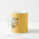 Mug Mascotte de l'abeille adaptée aux enfants avec une (Devant gauche)