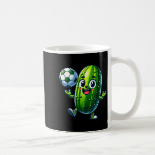 Mug Mascotte de pickle de soccer humour de football de