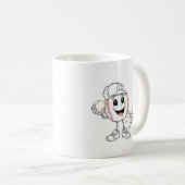 Mug Mascotte de sport ultime : bash le baseball (Devant droit)