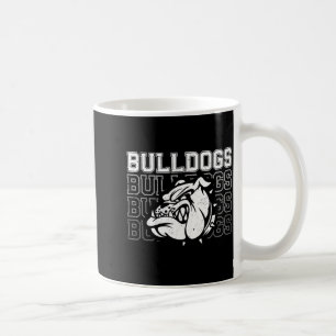Mug mascotte d'esprit scolaire Bulldogs fan de sport v