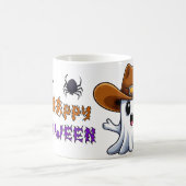 Mug Mascotte fantôme occidentale de style cowboy 🤠 (Centre)