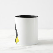 Mug Mascotte Tux demi-texte (Centre)