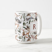 Mug Masculine Chasseur de canard Chute Liquide Monogra (Devant droit)