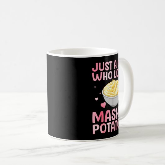 Mug Mashed Tato Art For Women Girls Thanksgiving Mashe (Devant droit)