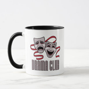 Mug Masks de comédie et de tragédie du club de théâtre