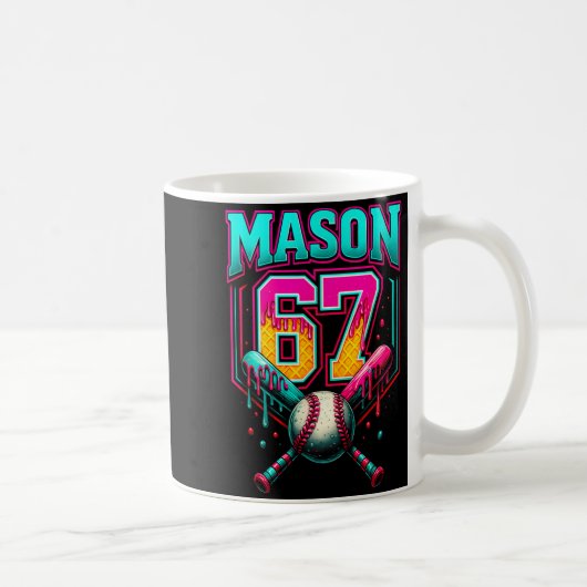 Mug Mason 67 Funny Ice Cream Drip Baseball Ice Cream D (Droite)
