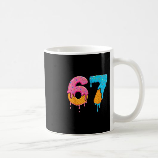 Mug Mason 67 Ice Cream Drip Meme Six Seven (Droite)