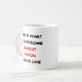 Mug mason en ciment, génial (Devant gauche)