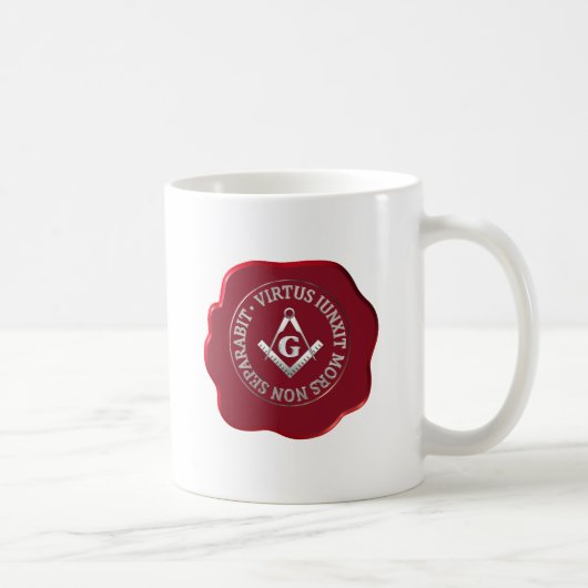 Mug Masonic sceau de cire (Droite)