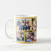 Mug Masonry Grid Jaune 8 photo Collage (Gauche)