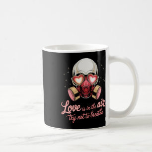 Mug Masque à gaz de crâne de la Saint-Valentin Amour R