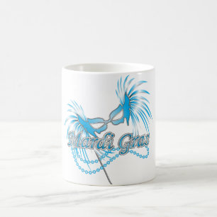 Mug Masque bleu de mardi gras