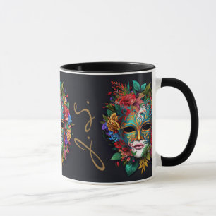 Mug Masque carnaval Floral Brésilien