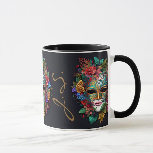 Mug Masque carnaval Floral Brésilien (Droite)
