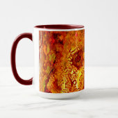 Mug Masque carnaval orange rouge décoloré (Gauche)