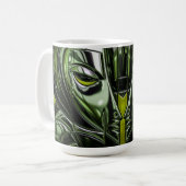 Mug Masque Cyber Émeraude (Devant gauche)