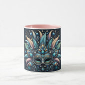 Mug Masque de bijoux à plumes Boho Masquerade (Centre)