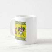Mug Masque de bouffon Mardi Gras Harlequin (Devant gauche)