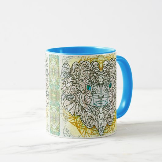 Mug Masque de chat blanc (Devant droit)
