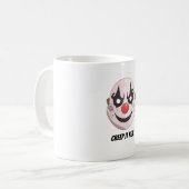 Mug Masque de Clown Effrayant Halloween Graphique Cree (Devant gauche)