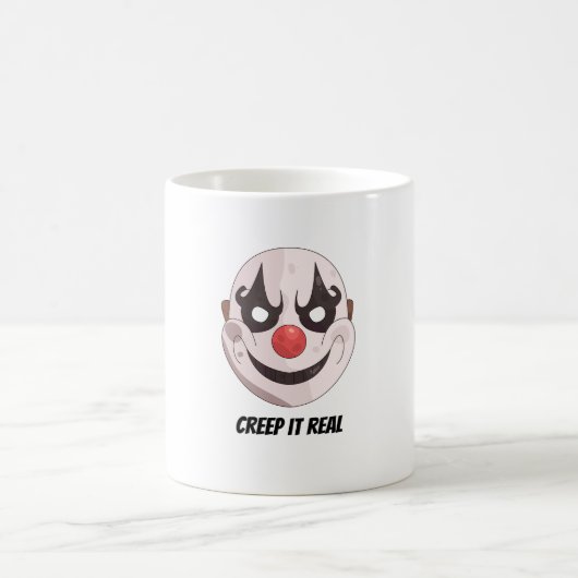 Mug Masque de Clown Effrayant Halloween Graphique Cree (Centre)
