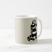Mug Masque de crâne de chat bizarre gothique (Devant droit)