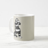 Mug Masque de crâne de chat bizarre gothique (Devant gauche)