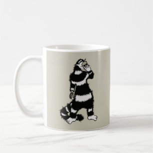 Mug Masque de crâne de chat bizarre gothique