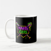 Mug Masque de fête de carnaval Mardi Gras de baseball (Gauche)