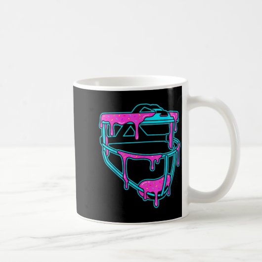 Mug Masque de glace goutte à goutte de softball avec d (Droite)
