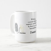 Mug Masque de soudure avec nom (Devant gauche)