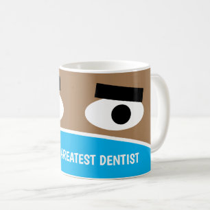 Mug Masque de visage comique le plus grand dentiste du