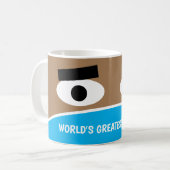 Mug Masque de visage comique le plus grand dentiste du (Devant gauche)