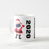 Mug Masque de visage de Noël 2020 à Père Noël (Devant gauche)