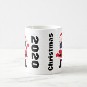Mug Masque de visage de Noël 2020 à Père Noël (Centre)