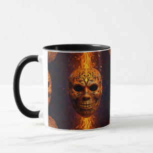 Mug Masque d'horreur à visage de citrouille