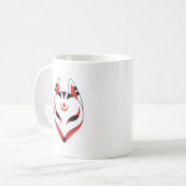 Mug Masque japonais Kitsune Fox (Devant gauche)