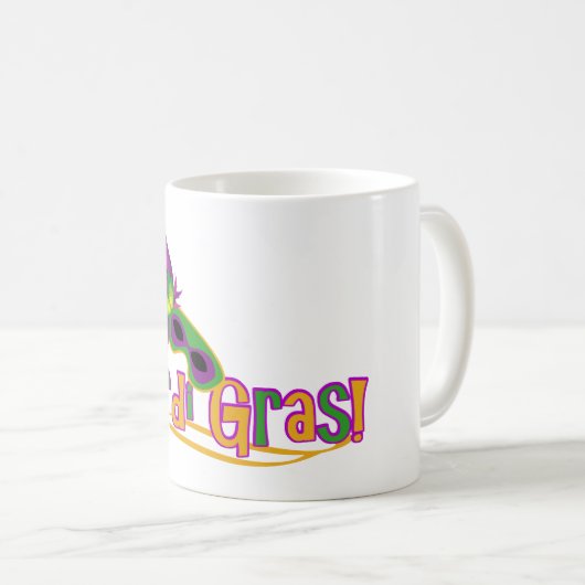 Mug Masque Mardi Gras (Devant droit)