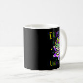 Mug Masque Mardi Vêtements Costumes Mardi Gras Chat (Devant droit)