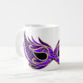 Mug Masque masqué royal violet (Devant gauche)