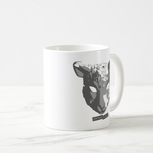 Mug Masque orphelin de moutons noirs (Devant droit)